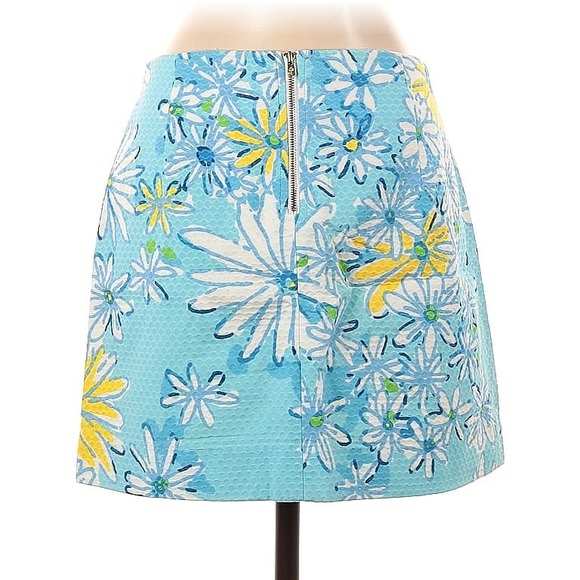 Lilly Pulitzer Breakwater Blue Daisy Tate Skirt - Picture 4 of 10
